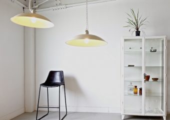 White shade lamp