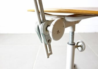 Drafting chair by Friso Kramer (white))