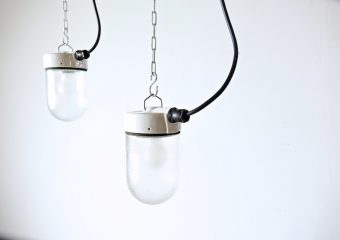 white drop / industrial lamp