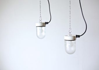 white drop / industrial lamp