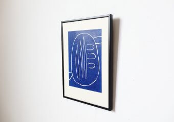 Blue symbol #2 by Leise Dich Abrahamsen