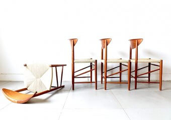 316 Dining Chairs by Peter Hvidt & Orla Mølgaard Nielsen for Søborg