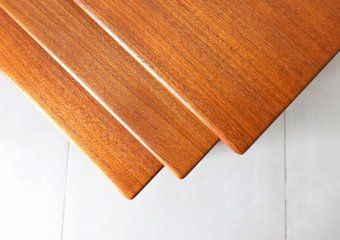 AT40 Nesting table (solid teak) by Hans J. Wegner