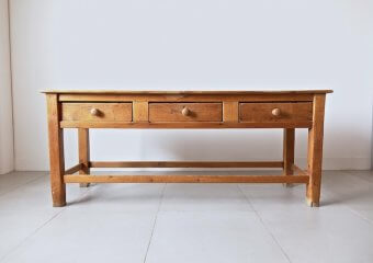 Old wooden work table