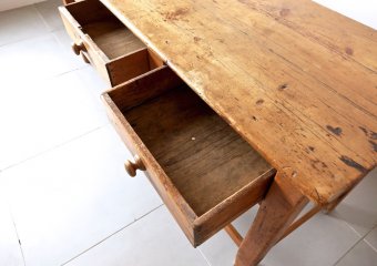 Old wooden work table