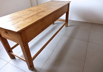 Old wooden work table