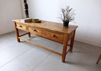 Old wooden work table