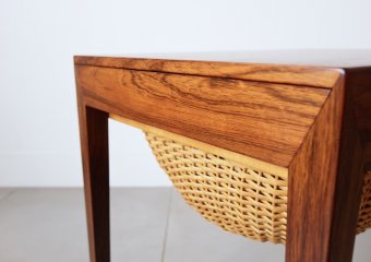 Sewing table (rosewood) by Severin Hansen Jr. ハスレヴソーイングテーブル