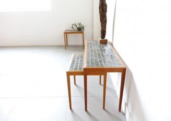Tiletop nesting table for Illums Bolighus イルムスボリフス ヴィンテージネストテーブル