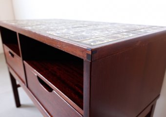 Mahogany chest by Haslev with BACA