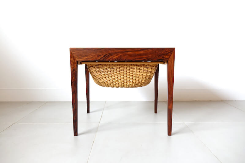 Sewing table in rosewood by Severin Hansen Jr. for Haslev