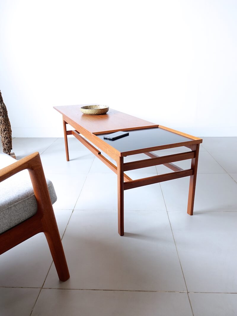 Coffee table in teak by Hans Olsen