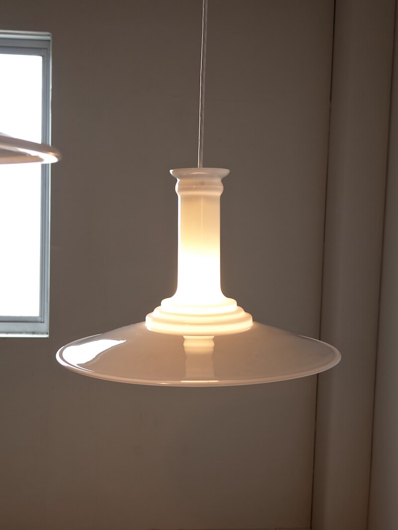Glass pendant lamp “Mythos” by Holmegaard and Royal Copenhagen