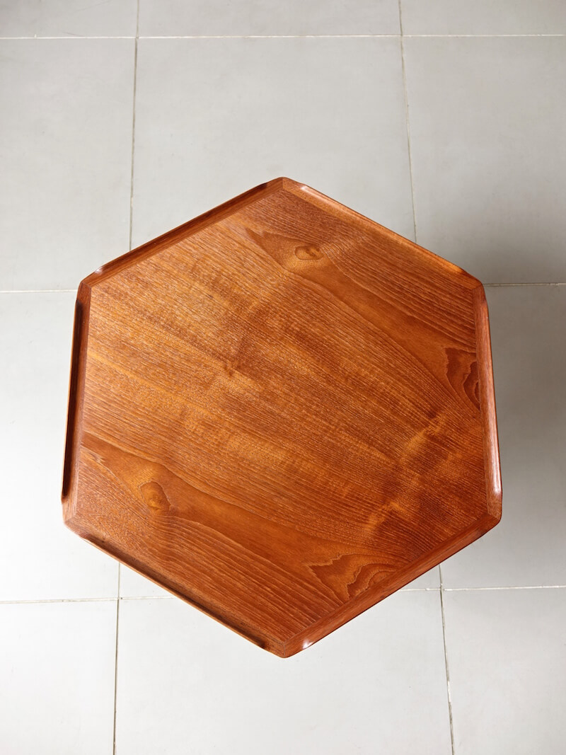 Hexagon table by Poul Jensen for CFC Silkeborg