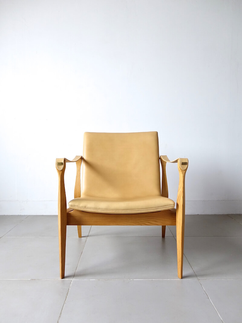 Model 4305 Safari chair by Karen & Ebbe Clemmensen (Leather upholstery)
