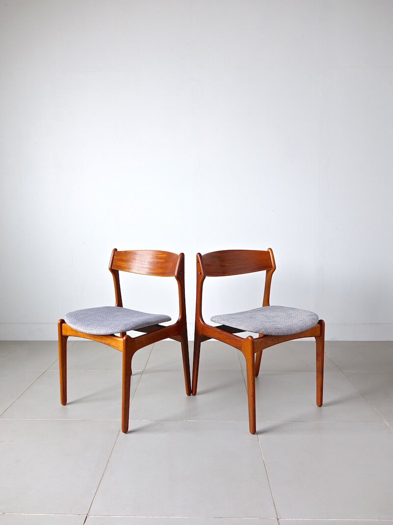 Dining chairs by Erik Buch for O.D.Møbler