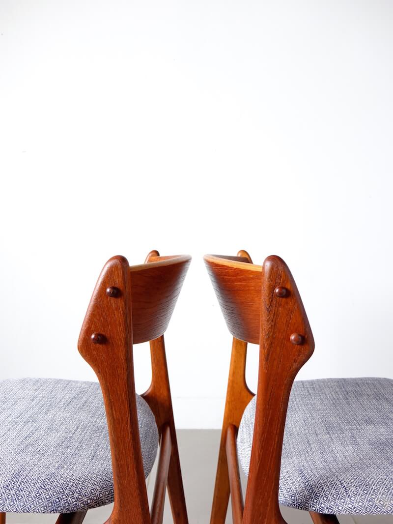 Dining chairs by Erik Buch for O.D.Møbler