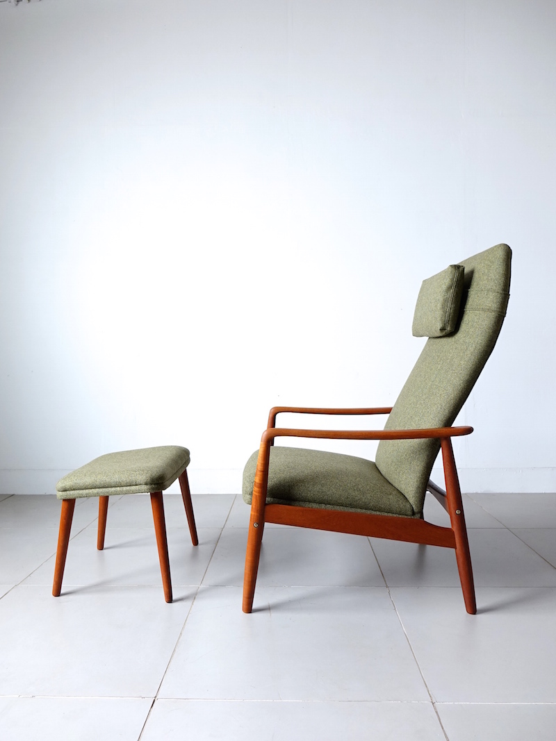 Lounge chair with Ottoman by Søren Ladefoged for SL Mobler