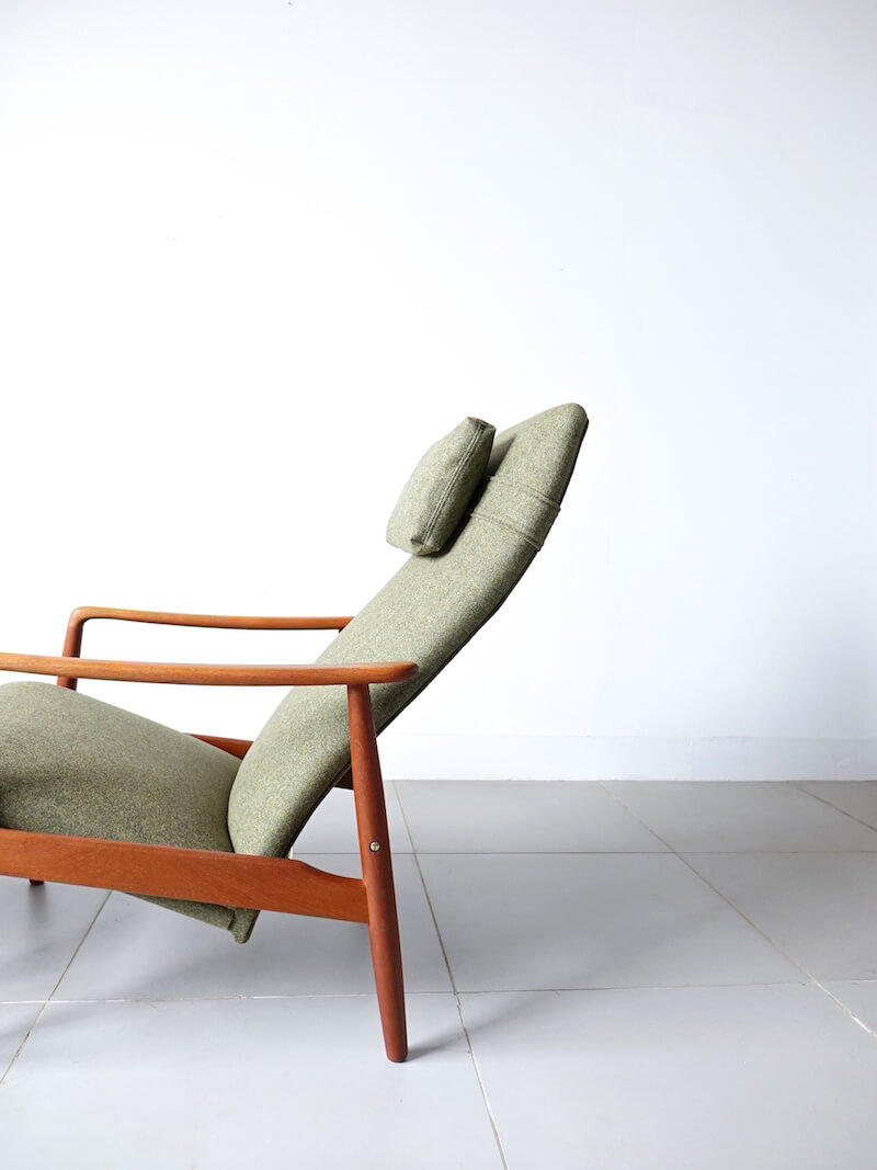 Lounge chair with Ottoman by Søren Ladefoged for SL Mobler