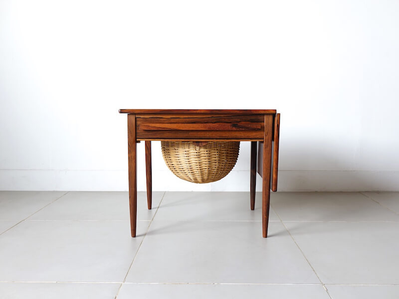Sewing table by Johannes Andersen for CFC Silkeborg in rosewood