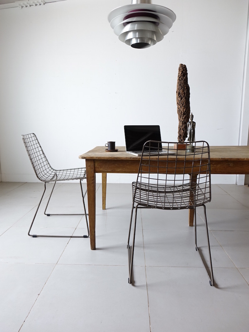 Old wood table