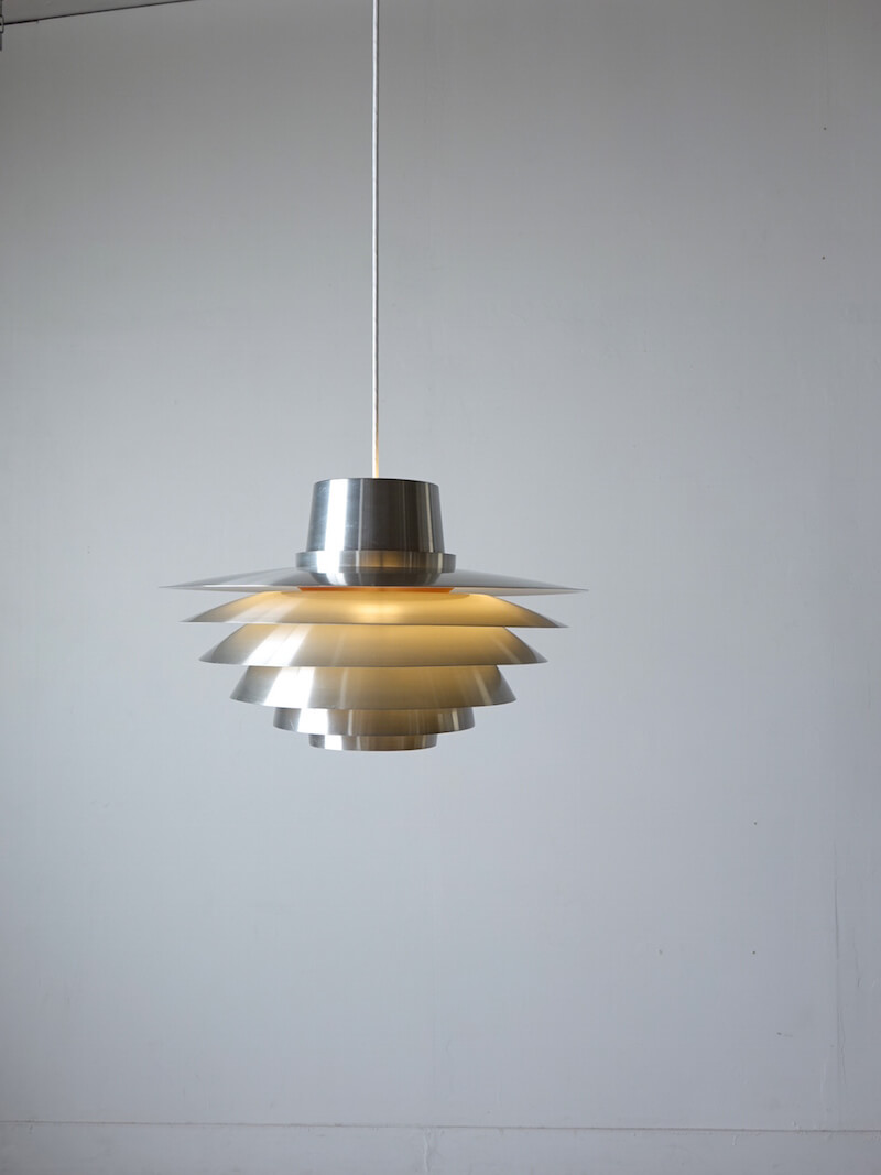 Verona aluminum pendant by Svend Middelboe for Nordisk Solar