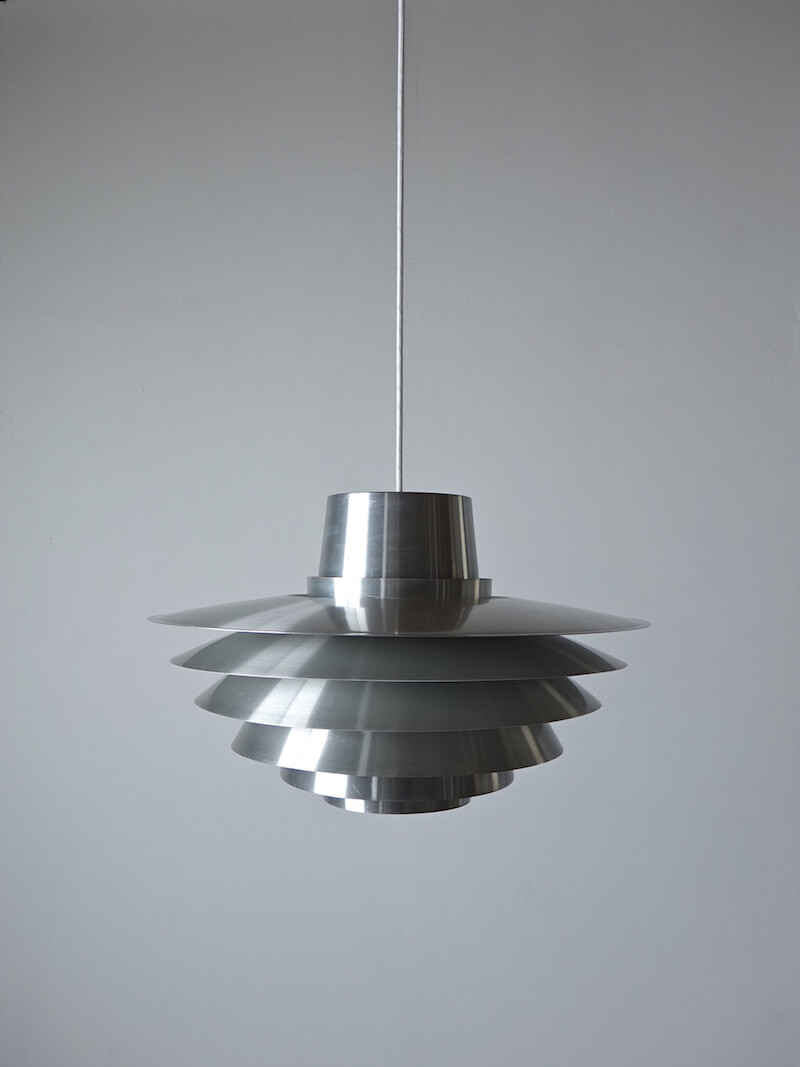 Verona aluminum pendant by Svend Middelboe for Nordisk Solar