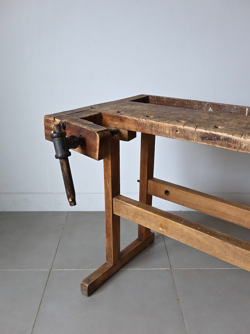Old wood work table