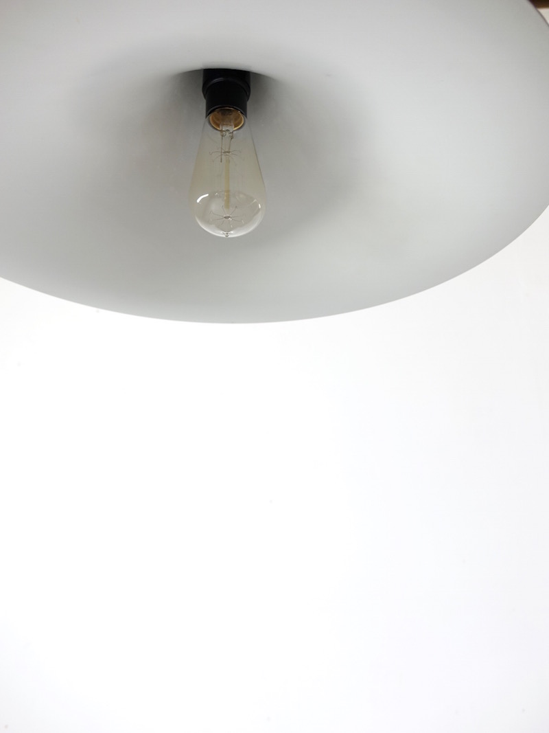 Black Semi Pendant Lamp by Claus Bonderup & Torsten Thorup