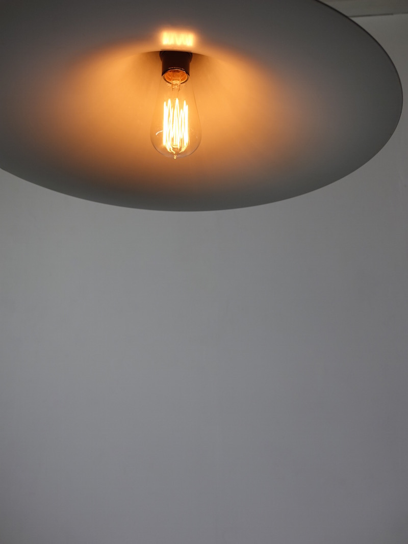 Black Semi Pendant Lamp by Claus Bonderup & Torsten Thorup
