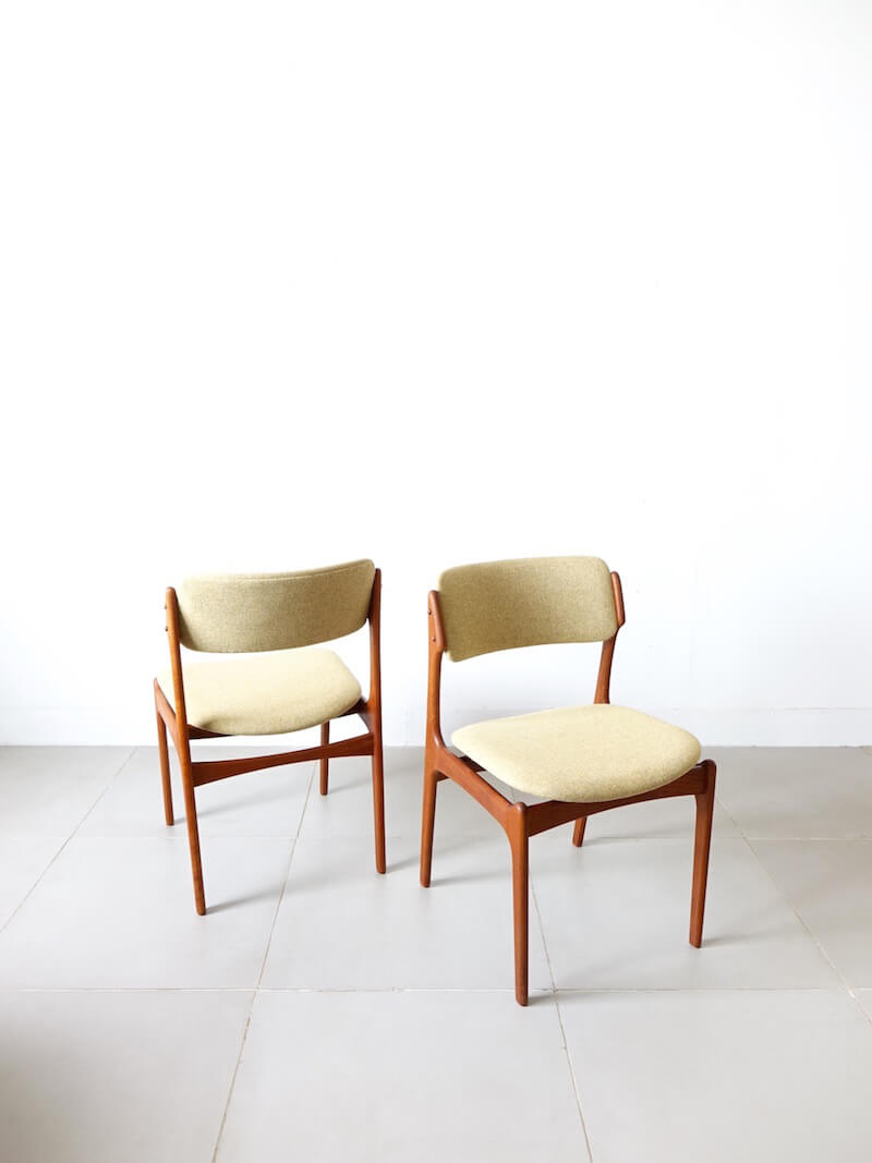 Dining chairs model.49 by Erik Buch for O.D.Møbler