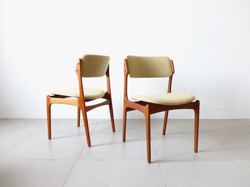 Dining chairs model.49 by Erik Buch for O.D.Møbler