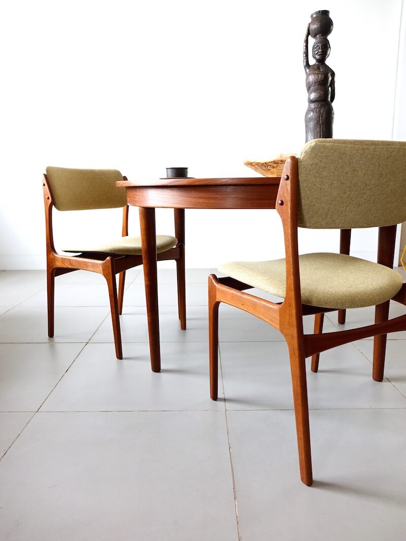 Dining chairs model.49 by Erik Buch for O.D.Møbler