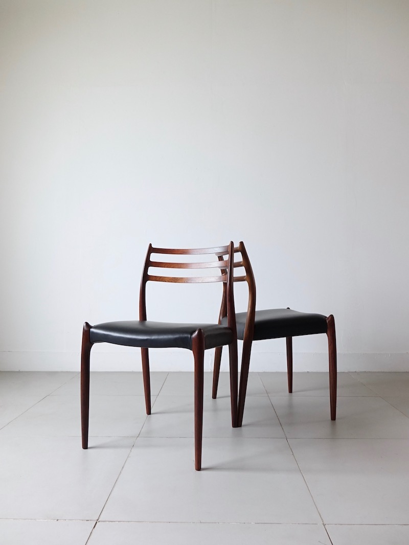 Model.78 Dining chairs by Niels O.Moller for J.L. Moller