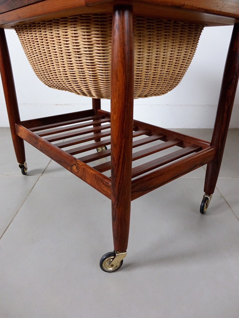 Sewing table in teak by Ejvind A. Johansson for FDB Møbler