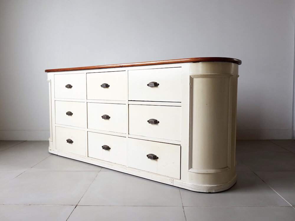 Bellbet | White painted counter / インダストリアルヴィンテージ