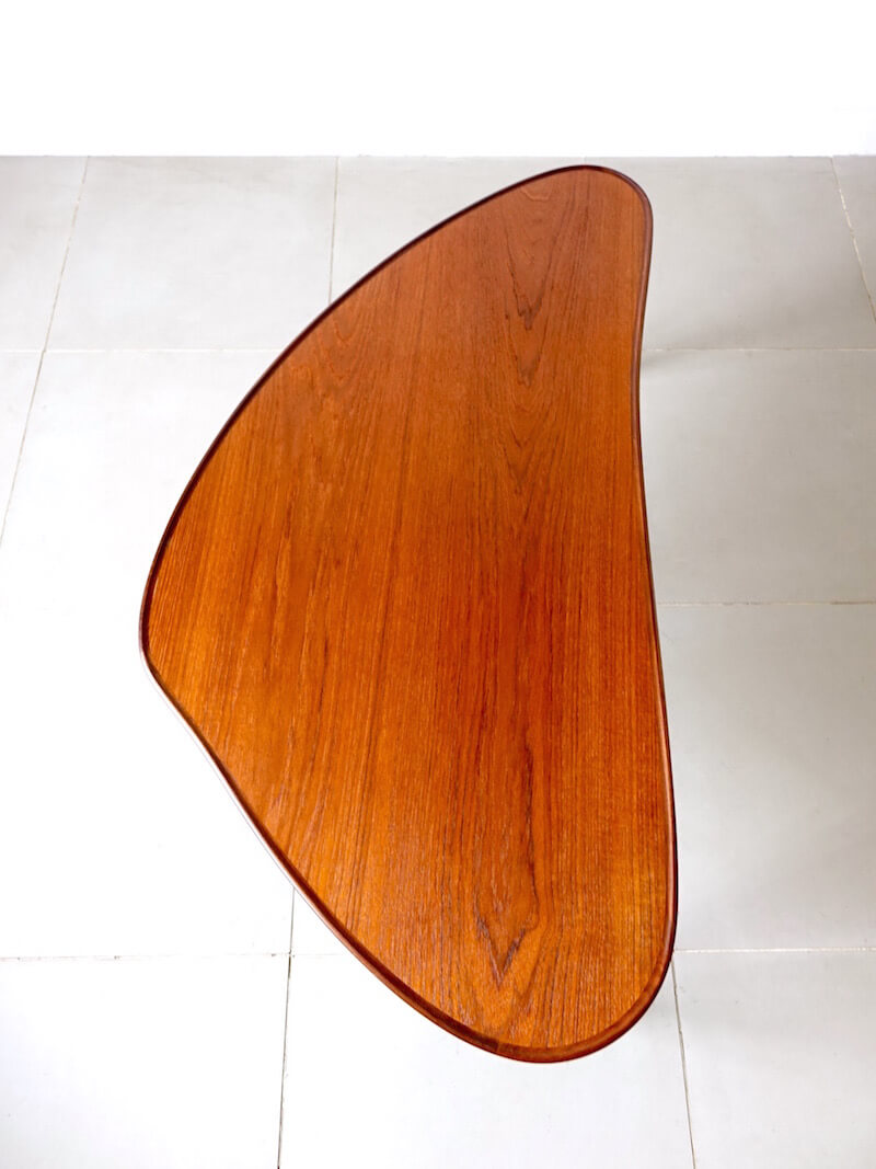 Biomorphic Danish Coffee Table by B. C. Mobler