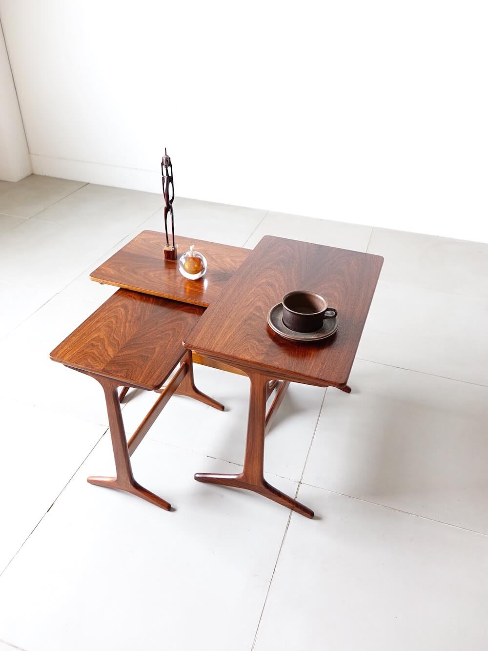 Nesting tables HM100 by Erling Torvits for Heltborg Mobler