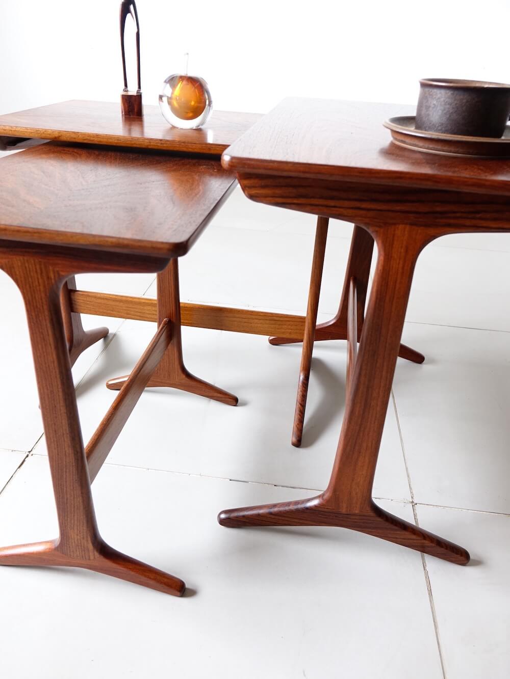 Nesting tables HM100 by Erling Torvits for Heltborg Mobler