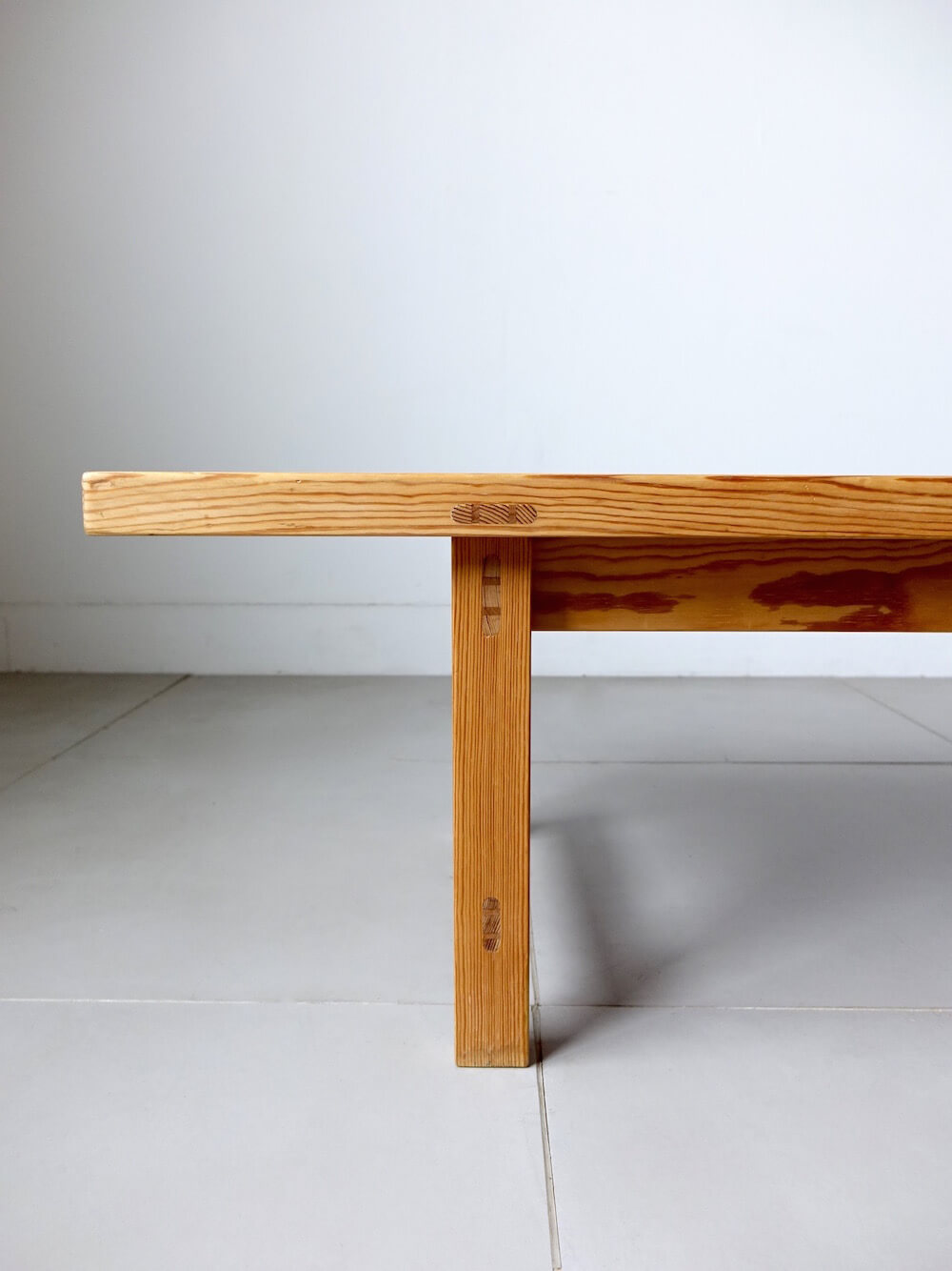 Slat Bench Table by Hugo Svensson for Bjärnums Möbelfabriker