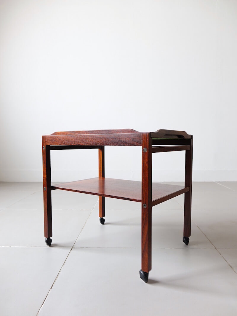 Trolley table by Haslev with Royal Copenhagen