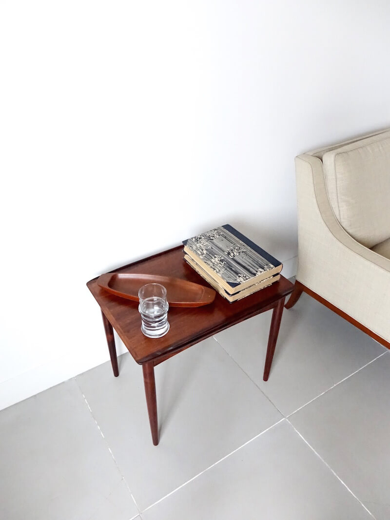 Danish vintage side table in Rosewood