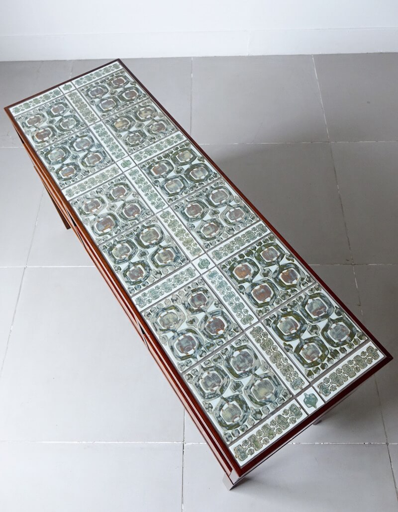 Tenera Tile top chest by Haslev with Royal Copenhagen