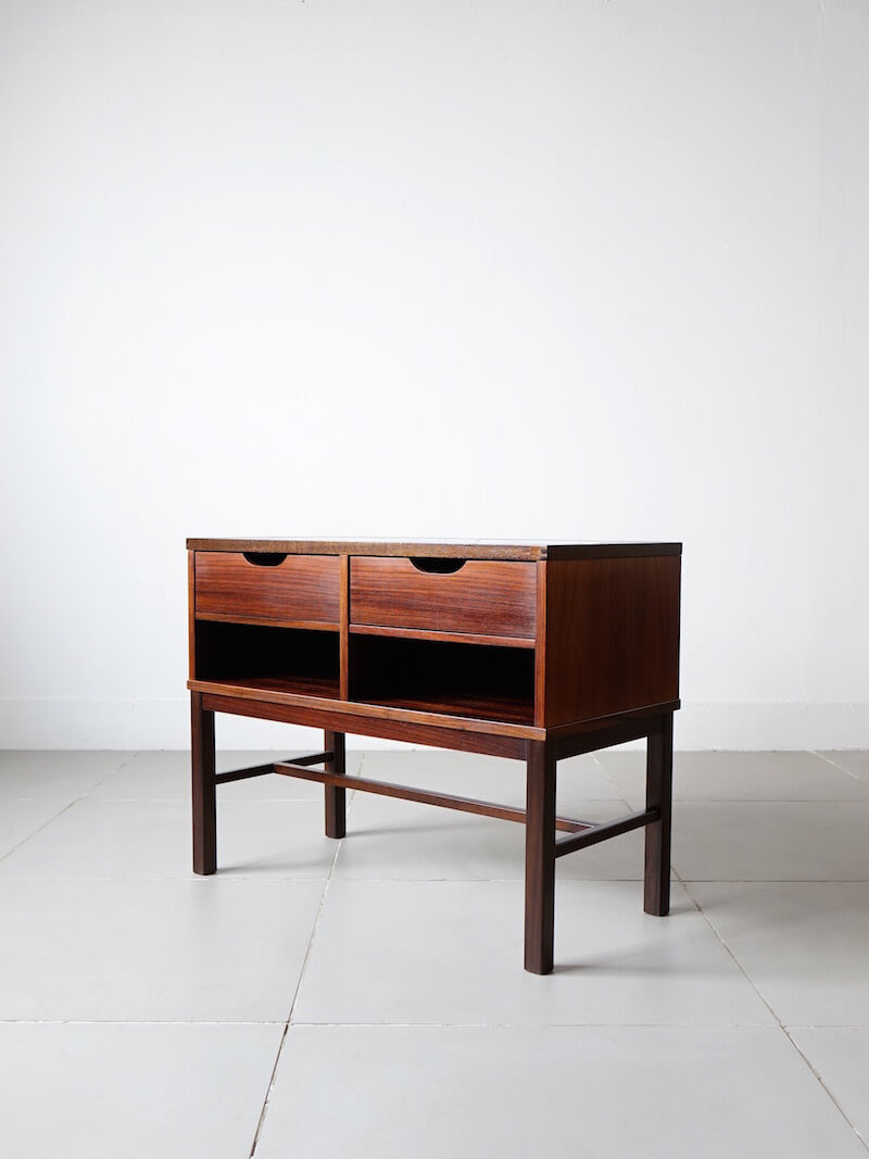 “Tenera” Tile top chest by Haslev with Royal Copenhagen