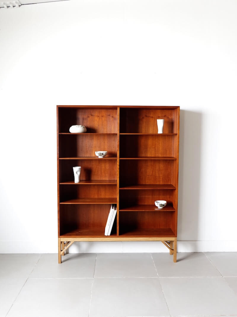 Bookcase by Borge Mogensen for FDB in teak/oak