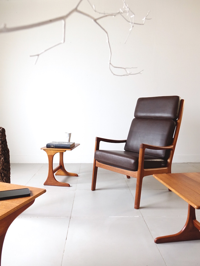 Senetor Highback chair by Ole Wanscher for P. Jeppesen