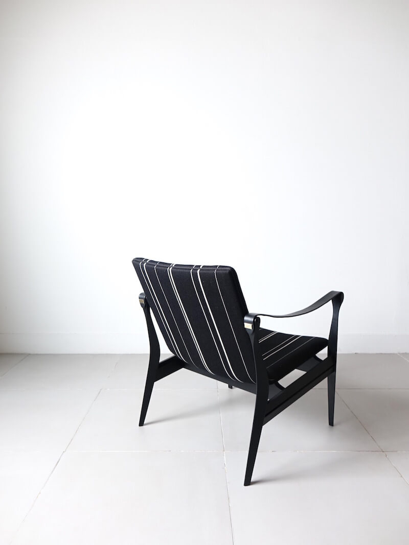 Model.4305 Black safari chair by Karen & Ebbe Clemmensen