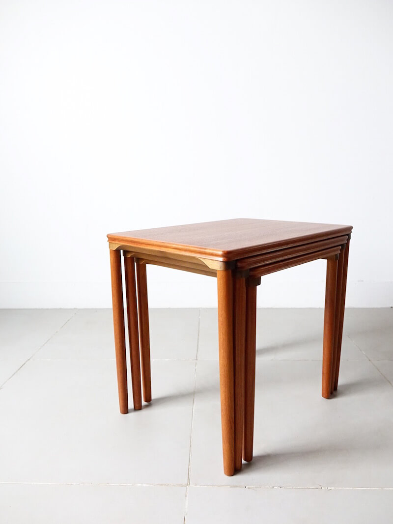 Nesting tables by E. W. Bach for Møbelfarikken Toften