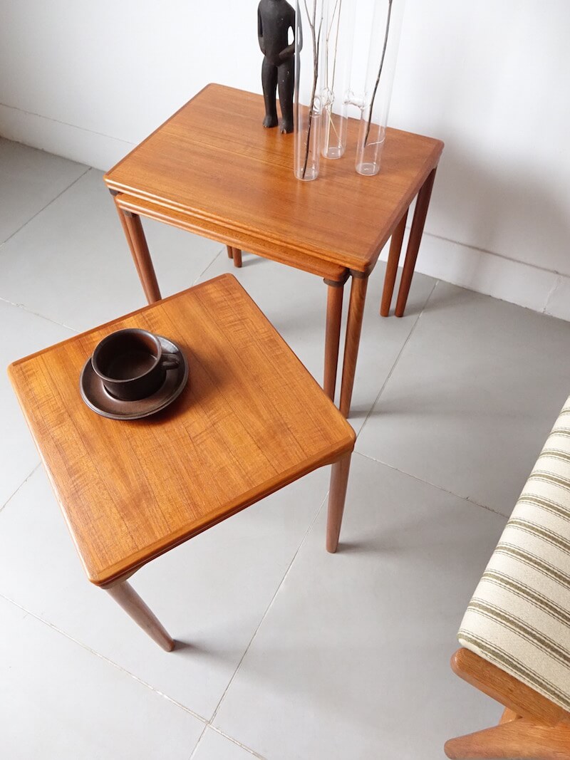 Nesting tables by E. W. Bach for Møbelfarikken Toften