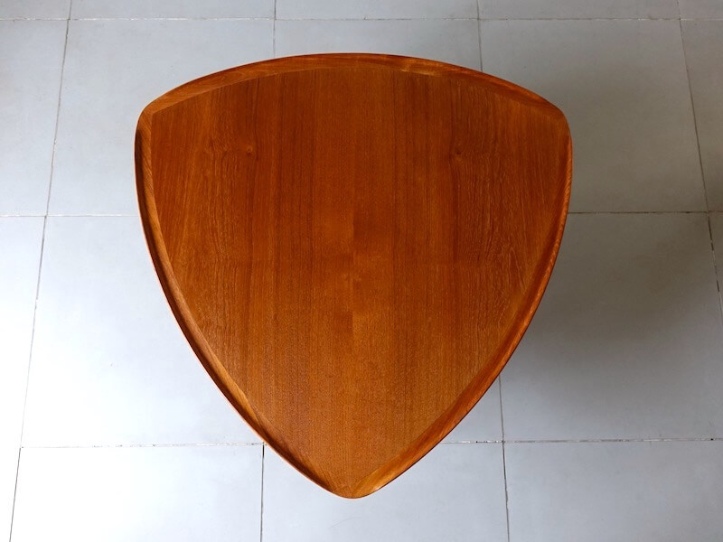 Triangular table by Poul Jensen for CFC Silkeborg
